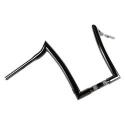 PartzBiz HD hb1825014b - Factory 47 แฮนด์บาร์ Signature Ape Hanger 14‚” 1-1/4‚” Harley FLTR 15-22 สีดำ