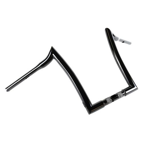 PartzBiz HD: 3487327-Factory 47 แฮนด์บาร์ Signature Ape Hanger 14‚” 1-1/4‚” Harley FLTR 15-22 สีดำ
