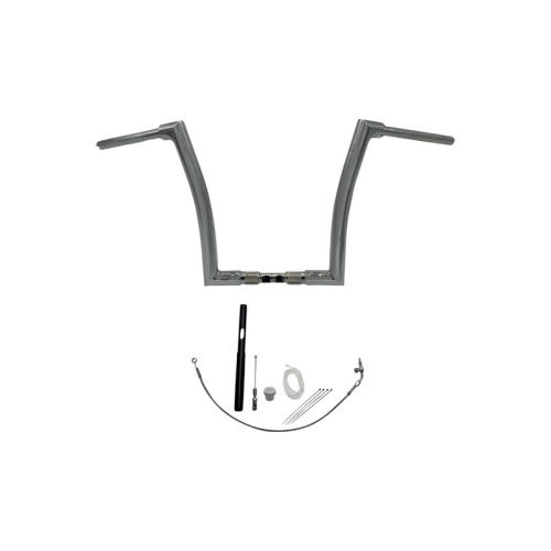 PartzBiz HD: 3485204-Fat Baggers 1-1/2” 14” Flat Top Ape Handlebar Kit Chrome Harley Road Glide 21+ PartzBiz HD: 3485204-Fat Baggers 1-1/2” 14” Flat Top Ape Handlebar Kit Chrome Harley Road Glide 21+