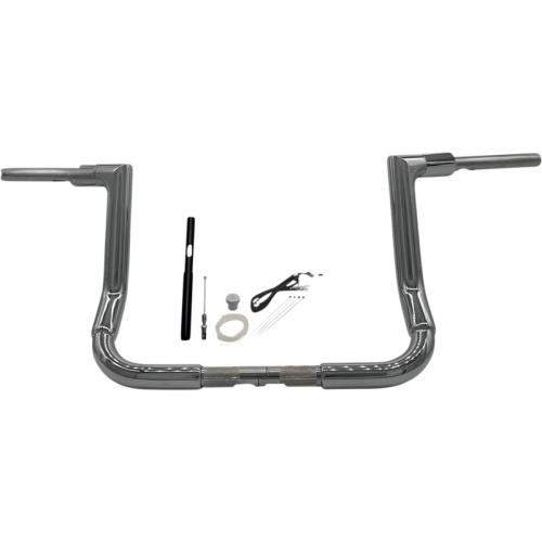 PartzBiz HD: 3485192-Fat Baggers 1-1/2” EZ 12” Flat Top Ape Handlebar Kit Chrome Harley Touring 21+ PartzBiz HD: 3485192-Fat Baggers 1-1/2” EZ 12” Flat Top Ape Handlebar Kit Chrome Harley Touring 21+