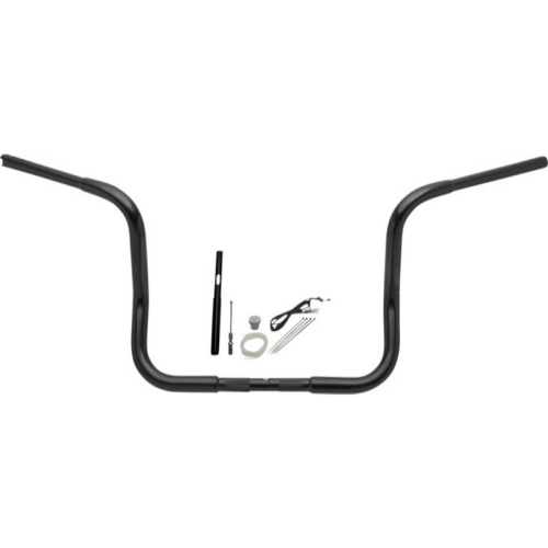 PartzBiz HD: 3482957-Fat Baggers 12” 1-1/4 Black Round Top Handlebar Kit Batwing 21+ Harley Touring PartzBiz HD: 3482957-Fat Baggers 12” 1-1/4 Black Round Top Handlebar Kit Batwing 21+ Harley Touring