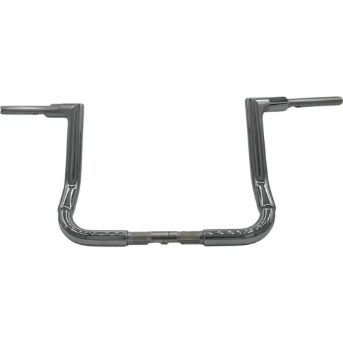 PartzBiz HD: 3490584-Fat Baggers 12” EZ Instal Flat Top Handlebar Ape Chrome Harley Touring 99-13 21+