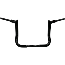 PartzBiz HD 815012-B - Fat Baggers 12” EZ Install Pointed Handlebar Ape Black Harley Touring 99-13 21+