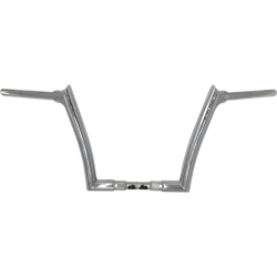 PartzBiz HD 816012 - Fat Baggers 12” EZ Install Pointed Handlebar Ape Chrome Harley Road Glide 21-22