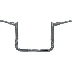 PartzBiz HD 815012 - Fat Baggers 12” EZ Install Pointed Handlebar Ape Chrome Harley Touring 99-13 21+
