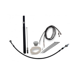 PartzBiz HD 109016-B - Fat Baggers Inc. 16” EZ Install Black Handlebar Cable Kit Harley Touring 21-22