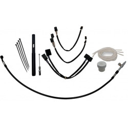 PartzBiz HD 109514-B - Fat Baggers Inc. EZ Install 14” Black Handlebar Cable Kit Harley FLHRS 21-22