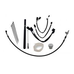 PartzBiz HD 109516-B - Fat Baggers Inc. EZ Install 16” Black Handlebar Cable Kit Harley FLHRS 21-22