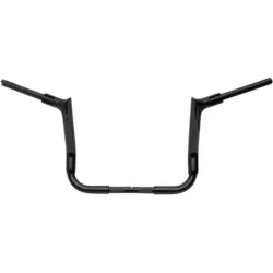 PartzBiz HD 805012-B - Fat Baggers 12” 1 1/2” Black EZ Pointed 2 Piece Handlebars Harley Touring 14-20