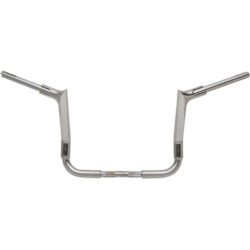 PartzBiz HD 805012 - Fat Baggers 12” 1 1/2” Chrome EZ Pointed 2 Piece Handlebars Harley Touring 14-20