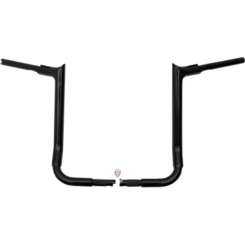 PartzBiz HD: 3472750-Fat Baggers 16” 1 1/2” Black EZ Pointed 2 Piece Handlebars Harley Touring 14-20