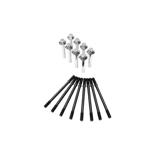 PartzBiz HD: 3487131-Feuling 12Point กระบอกสตั๊ดหัว Bolt Kit Chrome Black Harley M-Eight 17-21 M8 PartzBiz HD: 3487131-Feuling 12Point กระบอกสตั๊ดหัว Bolt Kit Chrome Black Harley M-Eight 17-21 M8