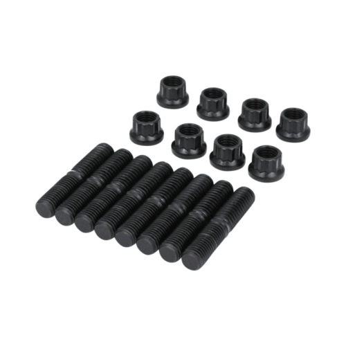 PartzBiz HD: 3487129-Feuling Rocker Arm Shaft Stud Nut Kit สีดำ SAE Steel Harley M-Eight 17-21 M8