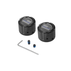 PartzBiz HD FD71-FAC-BK - Figurati Blue Line USA Flag Axle Cover Black Kit 25mm Harley Big Twin XL XG 07+ PartzBiz HD FD71-FAC-BK - Figurati Blue Line USA Flag Axle Cover Black Kit 25mm Harley Big Twin XL XG 07+