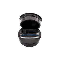PartzBiz HD FD71-AFBL-BLK - Figurati Swing Arm Cover Kit Pair Black Blue Line USA Flag Harley Touring 65-23 PartzBiz HD FD71-AFBL-BLK - Figurati Swing Arm Cover Kit Pair Black Blue Line USA Flag Harley Touring 65-23