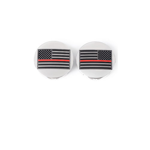 PartzBiz HD: 3485655-Figurati Swing Arm Cover Kit Pair Steel Red Line USA Flag Harley Touring 65-23