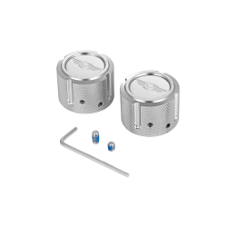 PartzBiz HD FD01-FAC-SS - Front Axle Nut Cover Stainless Steel Figurati Designs Logo Pair Set Harley 25mm PartzBiz HD FD01-FAC-SS - Front Axle Nut Cover Stainless Steel Figurati Designs Logo Pair Set Harley 25mm