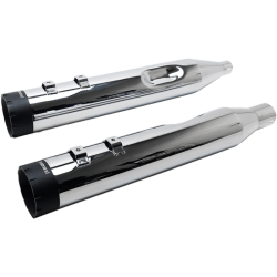 PartzBiz HD 10-1055 - Firebrand Chrome 4.5” Monarch Slip-On Muffler Exhaust Pipes 2017+ Harley Touring PartzBiz HD 10-1055 - Firebrand Chrome 4.5” Monarch Slip-On Muffler Exhaust Pipes 2017+ Harley Touring