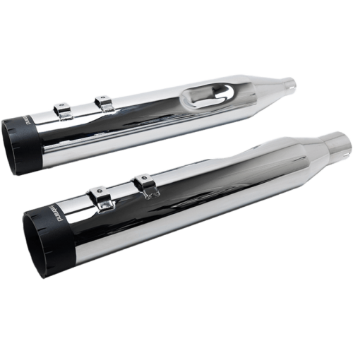 PartzBiz HD: 3482766-Firebrand Chrome 4.5” Monarch Slip-On Muffler Exhaust Pipes 96-16 Harley Touring PartzBiz HD: 3482766-Firebrand Chrome 4.5” Monarch Slip-On Muffler Exhaust Pipes 96-16 Harley Touring