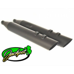 PartzBiz HD 550-0764 - Jackpot M8 Street Outlaw Black Slash Down Slip On Mufflers Harley Touring 2017+ PartzBiz HD 550-0764 - Jackpot M8 Street Outlaw Black Slash Down Slip On Mufflers Harley Touring 2017+