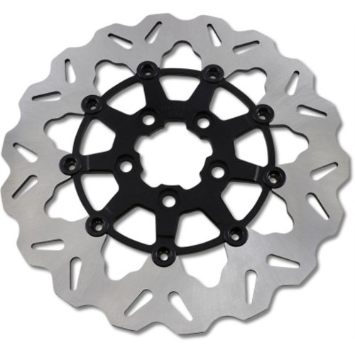 PartzBiz HD: 3469515-Galfer Black Stainless Floating Wave Rear Brake Rotor Disc Harley Touring 08-20 PartzBiz HD: 3469515-Galfer Black Stainless Floating Wave Rear Brake Rotor Disc Harley Touring 08-20