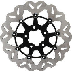 PartzBiz HD DF680CW-B - Galfer Stainless Black Solid Mount Front Brake Rotor 11.5 Harley Touring Softail PartzBiz HD DF680CW-B - Galfer Stainless Black Solid Mount Front Brake Rotor 11.5 Harley Touring Softail