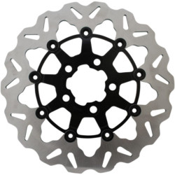 PartzBiz HD DF681CW-B - Galfer Stainless Black Wave Rear Brake Rotor Harley Softail Touring Dyna XL 00+ PartzBiz HD DF681CW-B - Galfer Stainless Black Wave Rear Brake Rotor Harley Softail Touring Dyna XL 00+