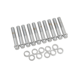 PartzBiz HD A-74-10 - ชุดน็อตหัวลากชุด Chrome Knurled Socket Harley Big Twin 48-84 Pan Shovel PartzBiz HD A-74-10 - ชุดน็อตหัวลากชุด Chrome Knurled Socket Harley Big Twin 48-84 Pan Shovel