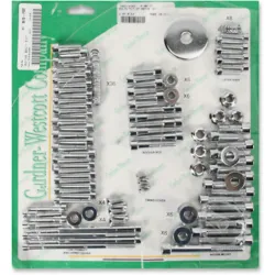 PartzBiz HD P-96-77 - Chrome Engine Motor Bolt Dress Up Kit Set 07-2008 Harley Touring Bagger Dresser PartzBiz HD P-96-77 - Chrome Engine Motor Bolt Dress Up Kit Set 07-2008 Harley Touring Bagger Dresser