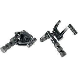 PartzBiz HD GMA-FC-100-B - BDL GMA Black Forward Foot Controls Harley Custom Softail Chopper Evo 1986-1999 PartzBiz HD GMA-FC-100-B - BDL GMA Black Forward Foot Controls Harley Custom Softail Chopper Evo 1986-1999