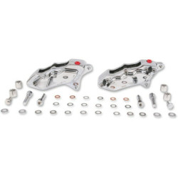 PartzBiz HD FKDDCC6018D - Hawg Halters ดิสก์เบรกหน้า 6 ลูกสูบคาลิเปอร์คู่ Chrome Harley Touring 08-20 PartzBiz HD FKDDCC6018D - Hawg Halters ดิสก์เบรกหน้า 6 ลูกสูบคาลิเปอร์คู่ Chrome Harley Touring 08-20