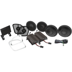 PartzBiz HD WBA ULTRA KT RG - Hogtunes Wild Boar 600 วัตต์ แอมป์ 4 ลำโพง เครื่องเสียงหน้าหลัง Harley Touring FLTRU