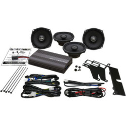 PartzBiz HD REV 450U KIT-AA - Hogtunes REV 450 200 วัตต์ แอมป์ 4 ลำโพง Channel Kit Harley Touring FLH