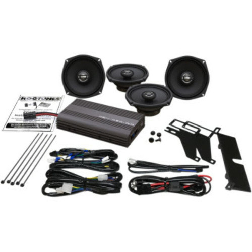 PartzBiz HD: 3483369-Hogtunes REV 450 200 วัตต์ แอมป์ 4 ลำโพง Channel Kit Harley Touring FLH PartzBiz HD: 3483369-Hogtunes REV 450 200 วัตต์ แอมป์ 4 ลำโพง Channel Kit Harley Touring FLH