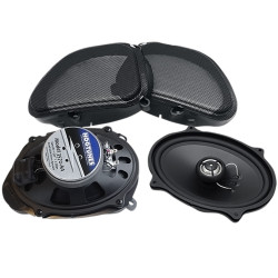 PartzBiz HD 3572-AA - Hogtunes 5x7 Gen3 ด้านหน้าลำโพงย่างตะแกรง Harley Road Glide 06-13