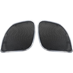PartzBiz HD RG RM GRILL-C - Hogtunes Mesh Fairing Chrome Speaker Grill Grilles ครอบคลุม Harley Road Glide 15+