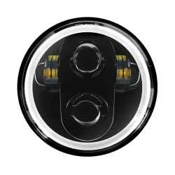 PartzBiz HD HW195018 - Hogworkz 5-3/4‚” ไฟ LED สีขาว Halomaker ไฟหน้าสีดำ Harley Dyna Softail XL PartzBiz HD HW195018 - Hogworkz 5-3/4‚” ไฟ LED สีขาว Halomaker ไฟหน้าสีดำ Harley Dyna Softail XL