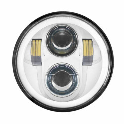 PartzBiz HD HW195012 - Hogworkz 5-3/4 สีขาว LED Halomaker ไฟหน้า Chrome Harley Dyna Softail XL PartzBiz HD HW195012 - Hogworkz 5-3/4 สีขาว LED Halomaker ไฟหน้า Chrome Harley Dyna Softail XL