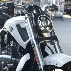 PartzBiz HD HW195209 - Hogworkz สีดำสีขาว LED Blackout ไฟหน้าไฟหน้า Harley V-Rod 02-17 PartzBiz HD HW195209 - Hogworkz สีดำสีขาว LED Blackout ไฟหน้าไฟหน้า Harley V-Rod 02-17