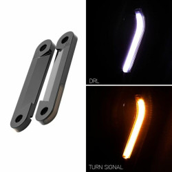 PartzBiz HD HW307015 - Hogworkz LED Billet ส้อม DRL ไฟเลี้ยวสีดำ CNC Harley Touring 1994+ PartzBiz HD HW307015 - Hogworkz LED Billet ส้อม DRL ไฟเลี้ยวสีดำ CNC Harley Touring 1994+