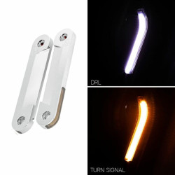 PartzBiz HD HW307014 - Hogworkz LED Billet ส้อม DRL ไฟเลี้ยว Chrome CNC Harley Touring 1994+ PartzBiz HD HW307014 - Hogworkz LED Billet ส้อม DRL ไฟเลี้ยว Chrome CNC Harley Touring 1994+