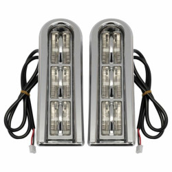 PartzBiz HD HW307019 - Hogworkz LED ฟิลเลอร์กระเป๋าข้างแทรกเรียกใช้ไฟเบรก Chrome Harley Touring 14+ PartzBiz HD HW307019 - Hogworkz LED ฟิลเลอร์กระเป๋าข้างแทรกเรียกใช้ไฟเบรก Chrome Harley Touring 14+