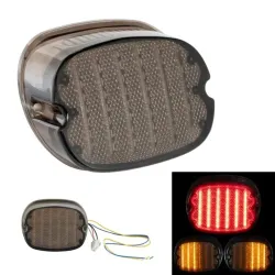 PartzBiz HD HW307107 - Hogworkz Low Pro ไฟท้าย LED สีแดงไฟเลี้ยวสีเหลืองอำพันแผ่นควันไฟ Harley PartzBiz HD HW307107 - Hogworkz Low Pro ไฟท้าย LED สีแดงไฟเลี้ยวสีเหลืองอำพันแผ่นควันไฟ Harley