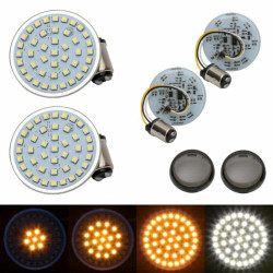 PartzBiz HD HW307023 - Hogworkz Sequentialz ไฟเลี้ยว LED ด้านหน้า 2‚” 1157 เลนส์ Bullet Harley HD PartzBiz HD HW307023 - Hogworkz Sequentialz ไฟเลี้ยว LED ด้านหน้า 2‚” 1157 เลนส์ Bullet Harley HD