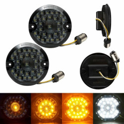 PartzBiz HD HW307024 - Hogworkz Sequentialz LED Front Flat Lens 2‚” ไฟเลี้ยว 1157 Harley HD PartzBiz HD HW307024 - Hogworkz Sequentialz LED Front Flat Lens 2‚” ไฟเลี้ยว 1157 Harley HD