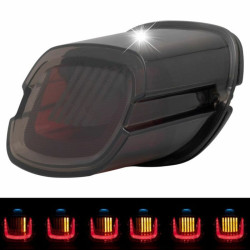 PartzBiz HD HW307114 - Hogworkz Uproar LED ไฟท้าย Sequential Strobe Dark Smoke Plate Light Harley PartzBiz HD HW307114 - Hogworkz Uproar LED ไฟท้าย Sequential Strobe Dark Smoke Plate Light Harley