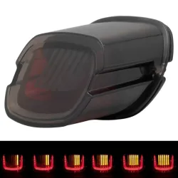 PartzBiz HD HW307115 - Hogworkz Uproar สีแดง LED ไฟท้าย Sequential Strobe Dark Smoke Harley Touring PartzBiz HD HW307115 - Hogworkz Uproar สีแดง LED ไฟท้าย Sequential Strobe Dark Smoke Harley Touring