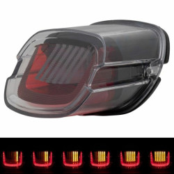 PartzBiz HD HW307113 - Hogworkz Uproar สีแดง LED ไฟท้าย Sequential Strobe ควันไฟ Harley Touring PartzBiz HD HW307113 - Hogworkz Uproar สีแดง LED ไฟท้าย Sequential Strobe ควันไฟ Harley Touring