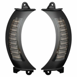 PartzBiz HD HW307013 - Hogworkz Visionz ไฟเลี้ยว LED สีเหลืองอำพันสีขาว Vent แทรกสีดำ Harley FLTR 15+ PartzBiz HD HW307013 - Hogworkz Visionz ไฟเลี้ยว LED สีเหลืองอำพันสีขาว Vent แทรกสีดำ Harley FLTR 15+