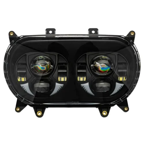 PartzBiz HD: 3487479-Hogworkz สีขาว LED สีดำ Dual Visionz ไฟหน้า Harley Touring FLTR 2015+ PartzBiz HD: 3487479-Hogworkz สีขาว LED สีดำ Dual Visionz ไฟหน้า Harley Touring FLTR 2015+